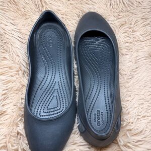 CROCS Women's Black Comfort Flats
